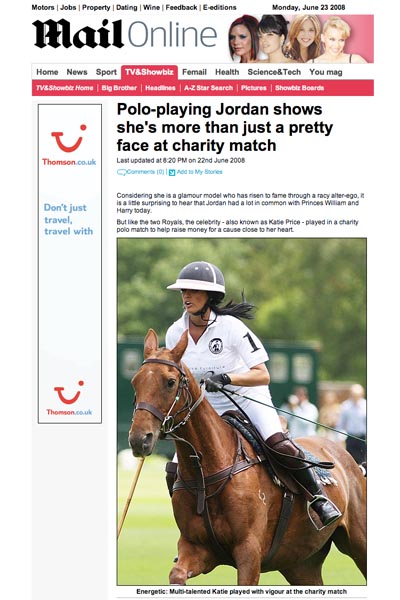 � Marcus Dodridge/Mail Online June 2008